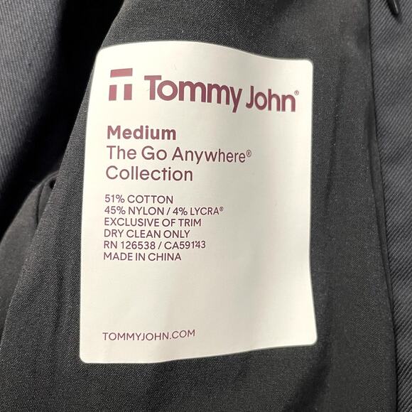 Tommy John The Go Anywhere Collection Blazer Minimalist Career Blue Women's Med - Picture 11 of 13